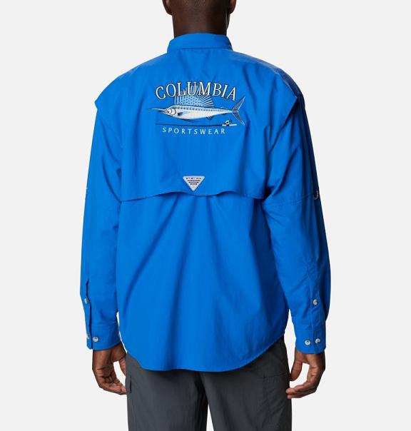Camisa de pesca para hombre de róbalo, gallineta nórdica y trucha - 4XL /  Columbia Blue